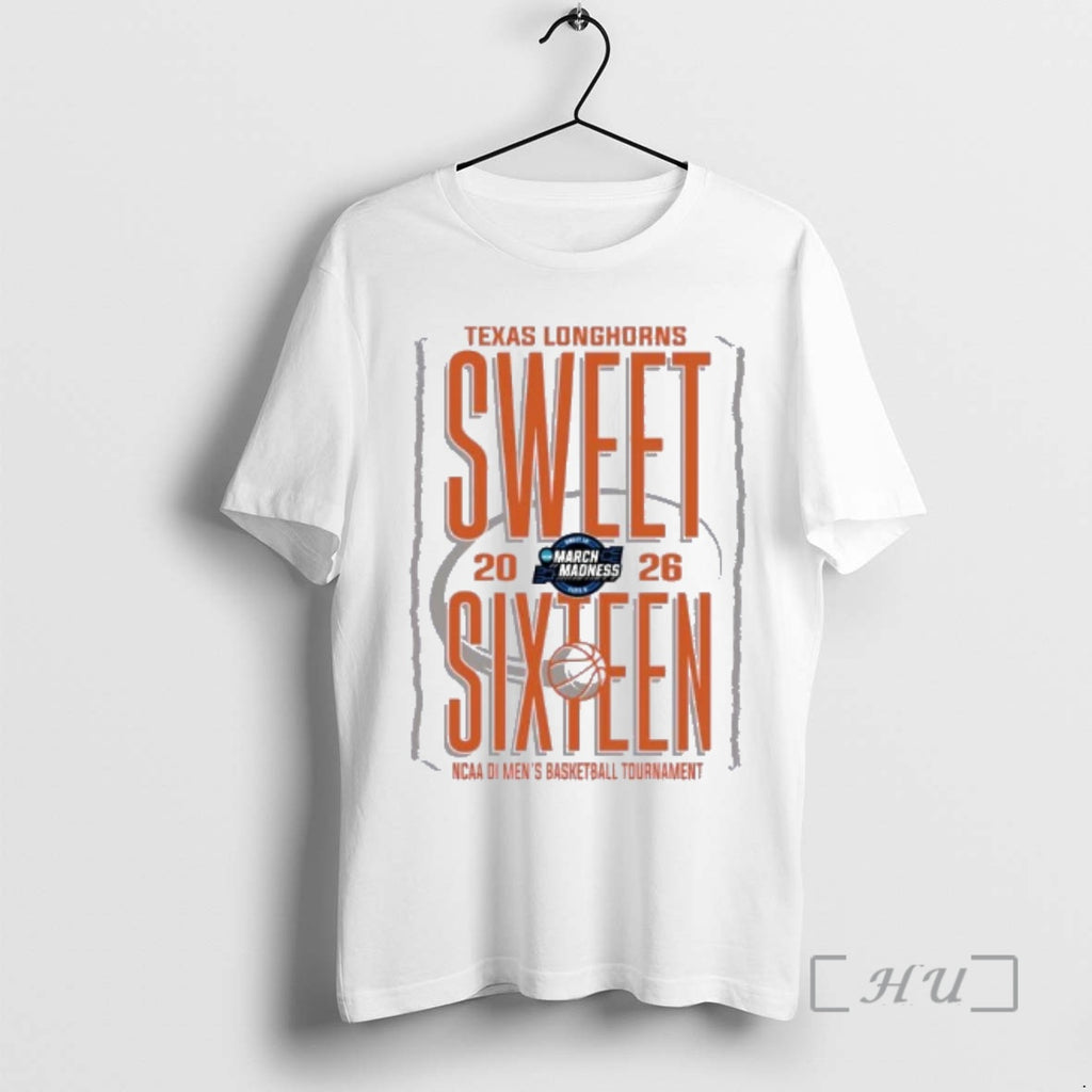 Officials Texas Longhorns Sweet Sixteen 2026 Ncaa Di Mens Basketball Tournament Premium T Shirts Sweater