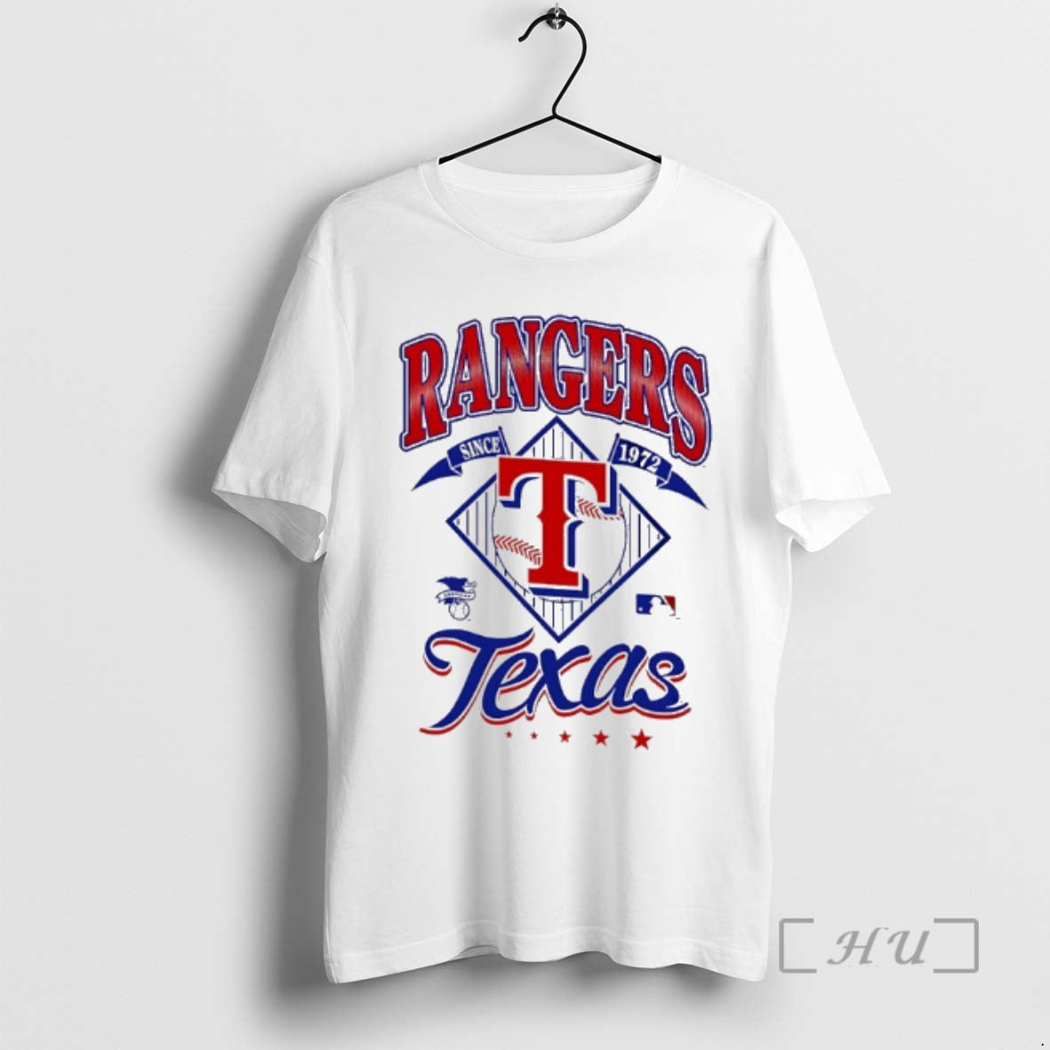 Officials Texas Rangers 1972 American League Logo Graphic