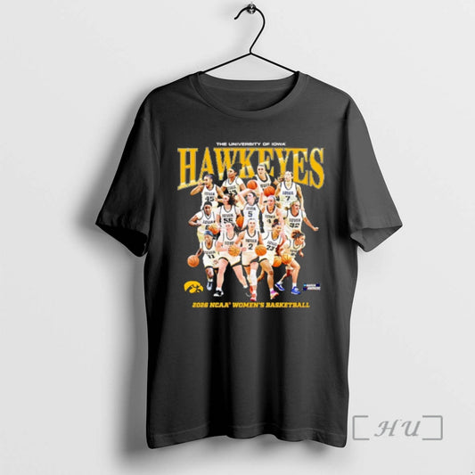 Officials The University Of Iowa Hawkeyes 2026 Ncaa Womens Basketball March Madness Premium T Shirts