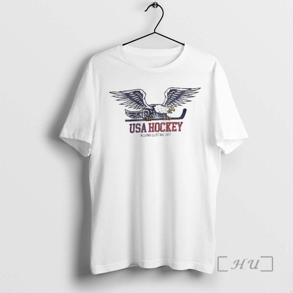 Officials Usa Hockey Eagle Holding Stick Milano Cortina