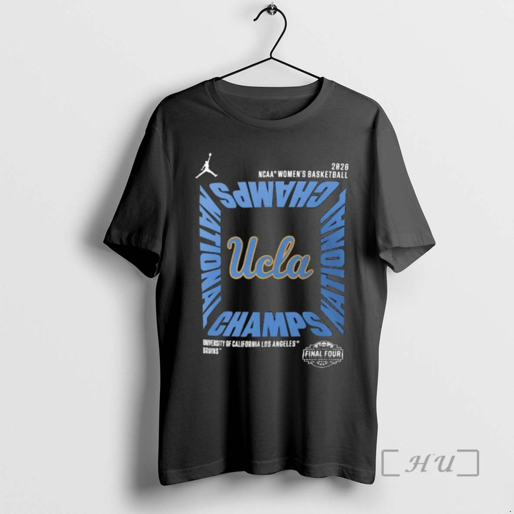 Officials Ucla Bruins 2026 Ncaa Womens Basketball National Champions Square Celebration Premium T Shirts Sweater