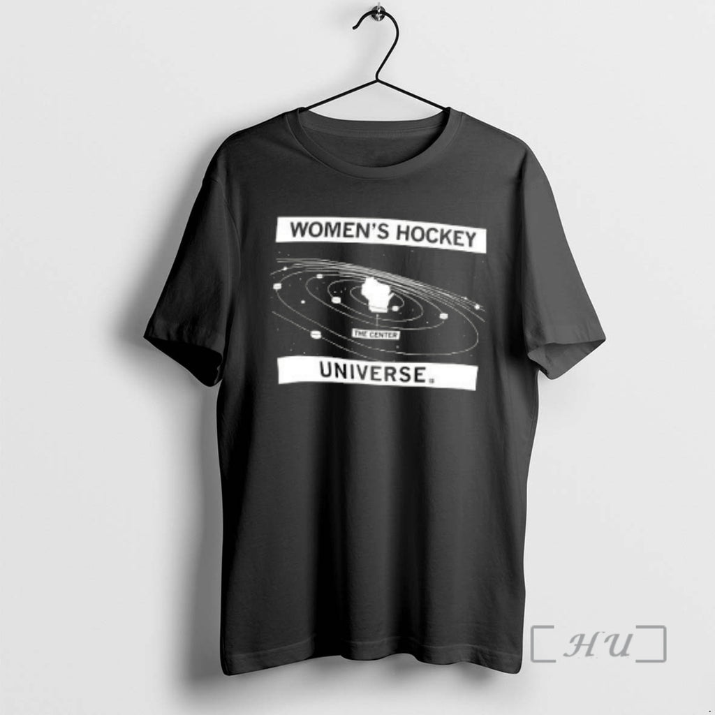 Officials Wisconsin Womens Hockey Universe The Center Of The Solar System Premium T Shirts Sweater