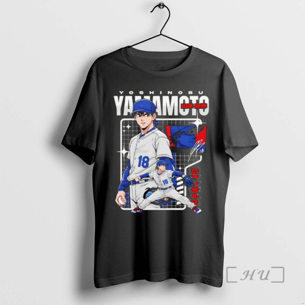 Officials Yoshinobu Yamamoto Los Angeles Dodgers Anime Baseball Signature