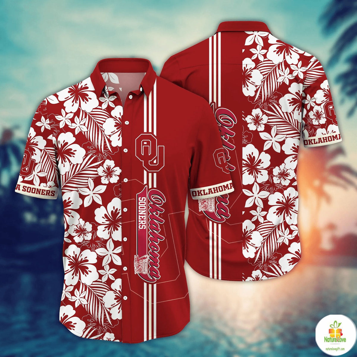 Oklahoma Sooners NCAA Hawaiian Shirt Aloha Shirt for Men Women