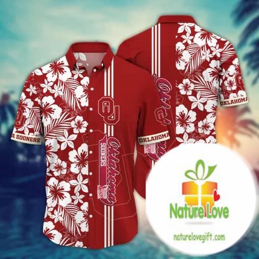 Oklahoma Sooners NCAA Hawaiian Shirt Aloha Shirt for Men Women