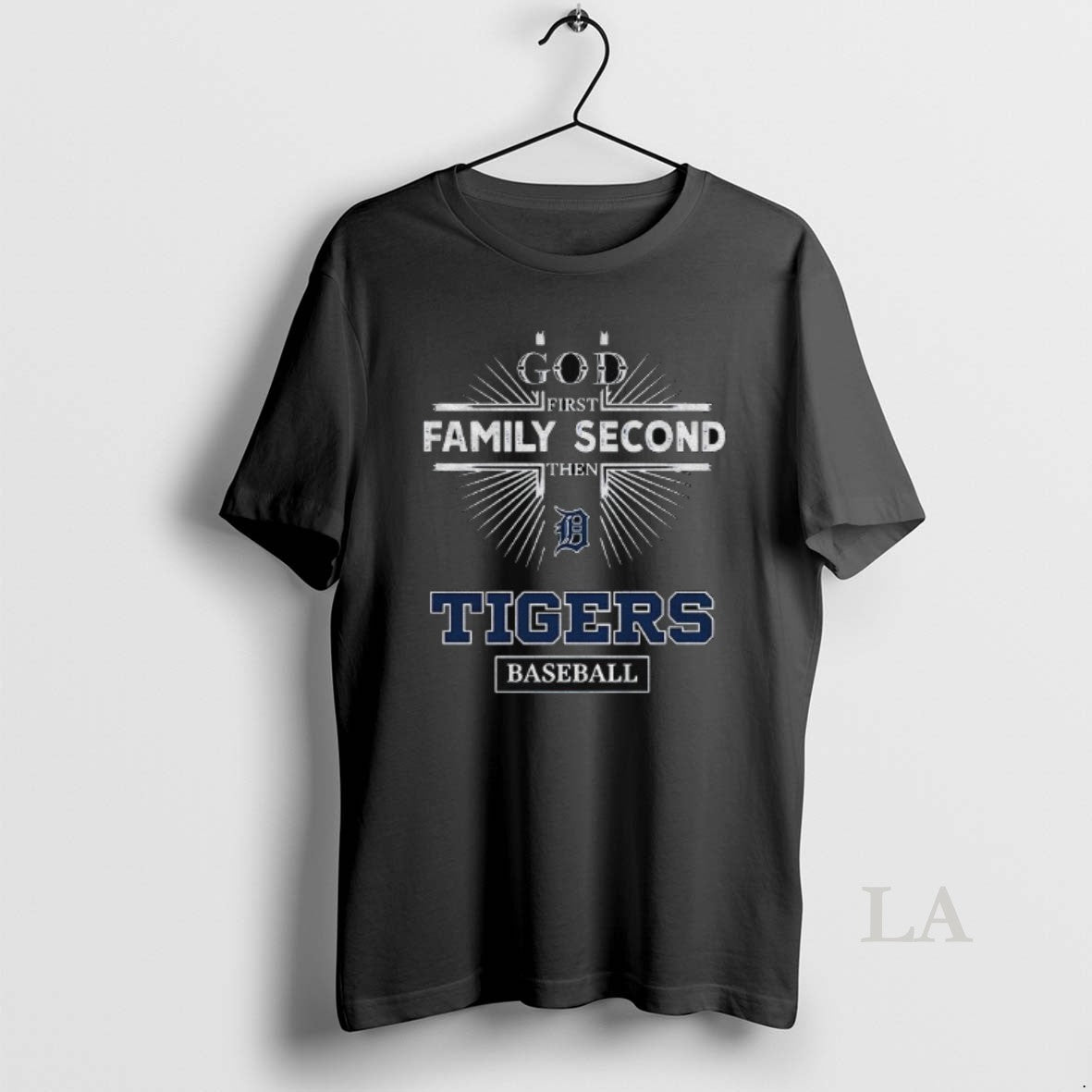 Original 1by8sjg5 God First Family Second Then Detroit Tigers Baseball
