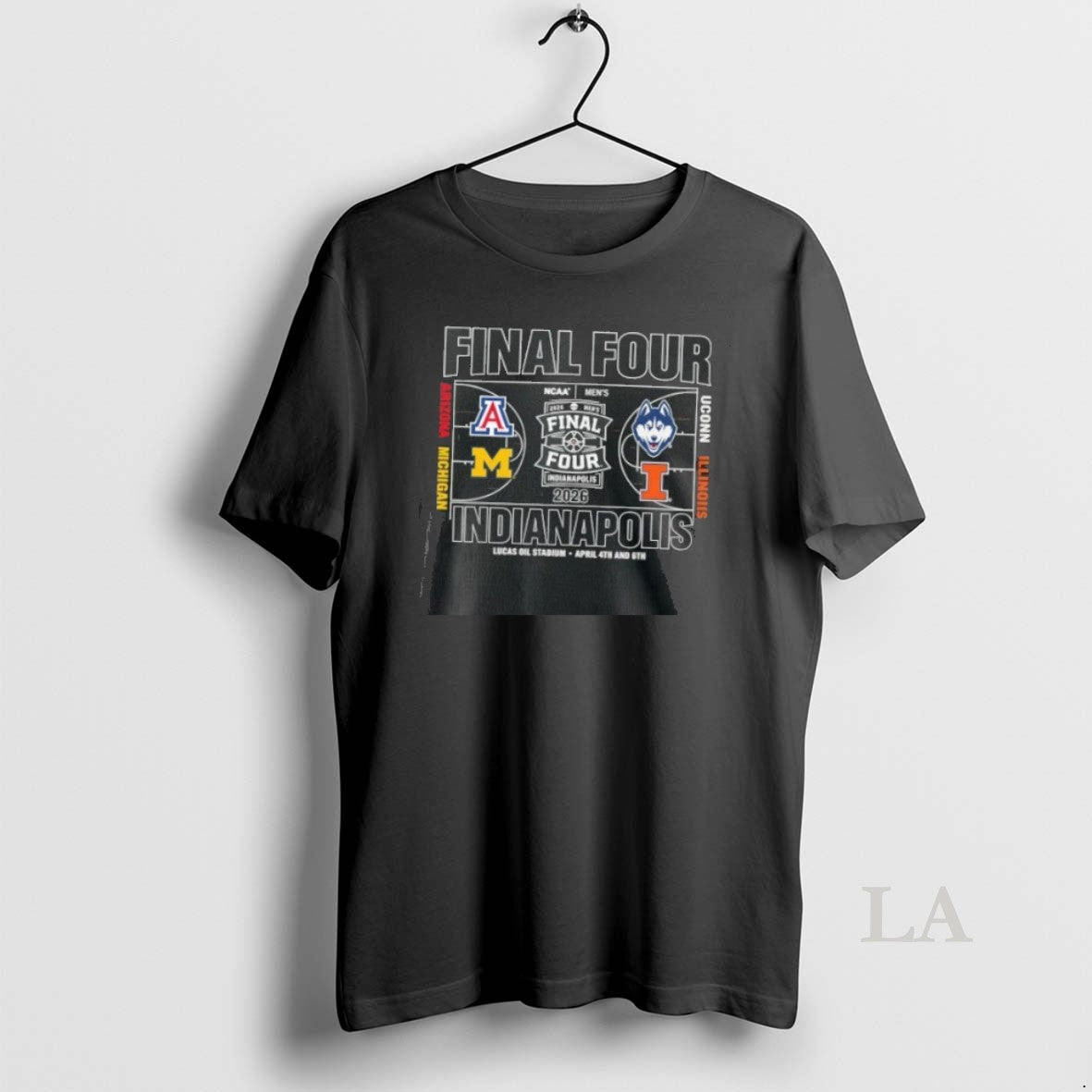 Original 2026 Ncaa Mens Basketball Final Four Arizona Michigan Uconn And Illinois