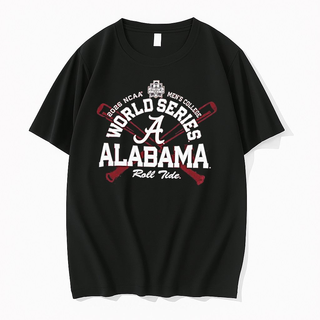 Original Alabama Crimson Tide 2026 Ncaa Mens College World Series Baseball Tshirts