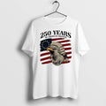 Original American Eagle In Founding Father Wig 250 Years Of American Freedom Tshirts