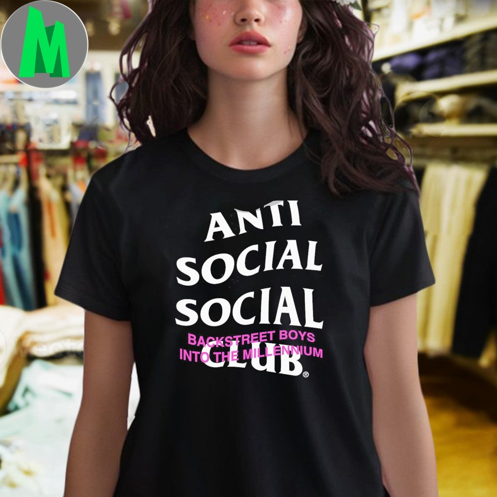 Original Anti Social Social Club x Backstreet Boys Into The Millennium Collab Shirt
