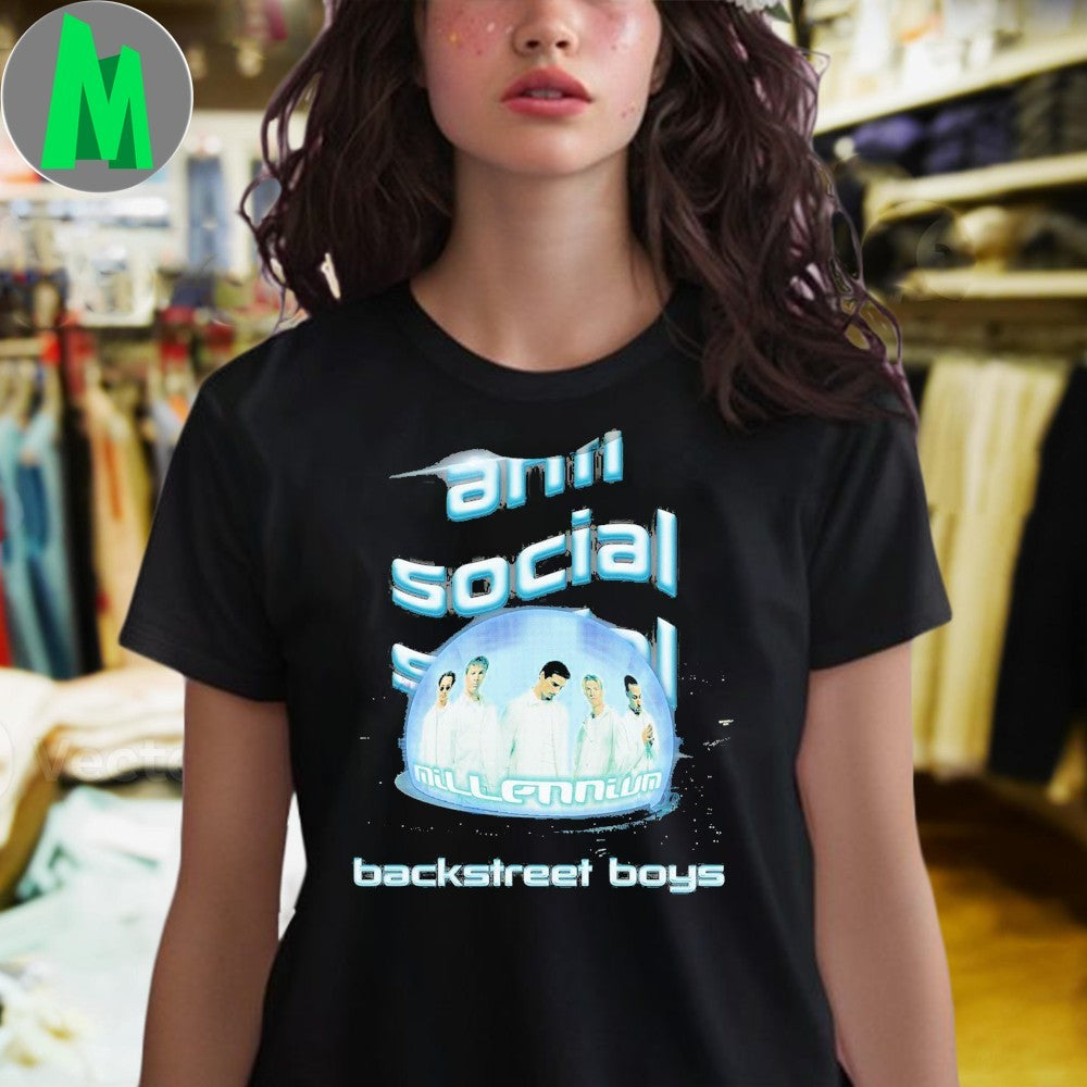 Original Anti Social Social Club x Backstreet Boys Millennium Dome Shirt