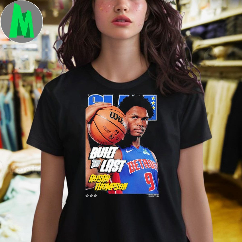 Original Ausar Thompson Detroit Pistons SLAM Magazine NBA Basketball Fan Shirt