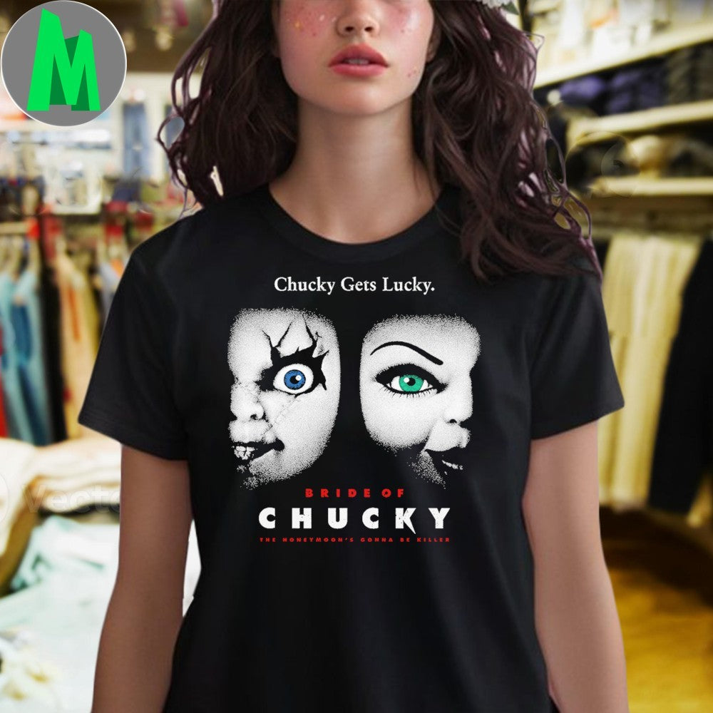 Original Bride of Chucky Horror Chucky & Tiffany Fan Shirt