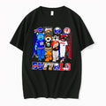 Original Buffalo Teams Mascots Billy Buffalo Sabretooth Buster Bison City Skyline Black Tshirts