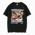 Original Castle Champagnie Fox Vassell Wembanyama San Antonio Spurs Black Tshirts