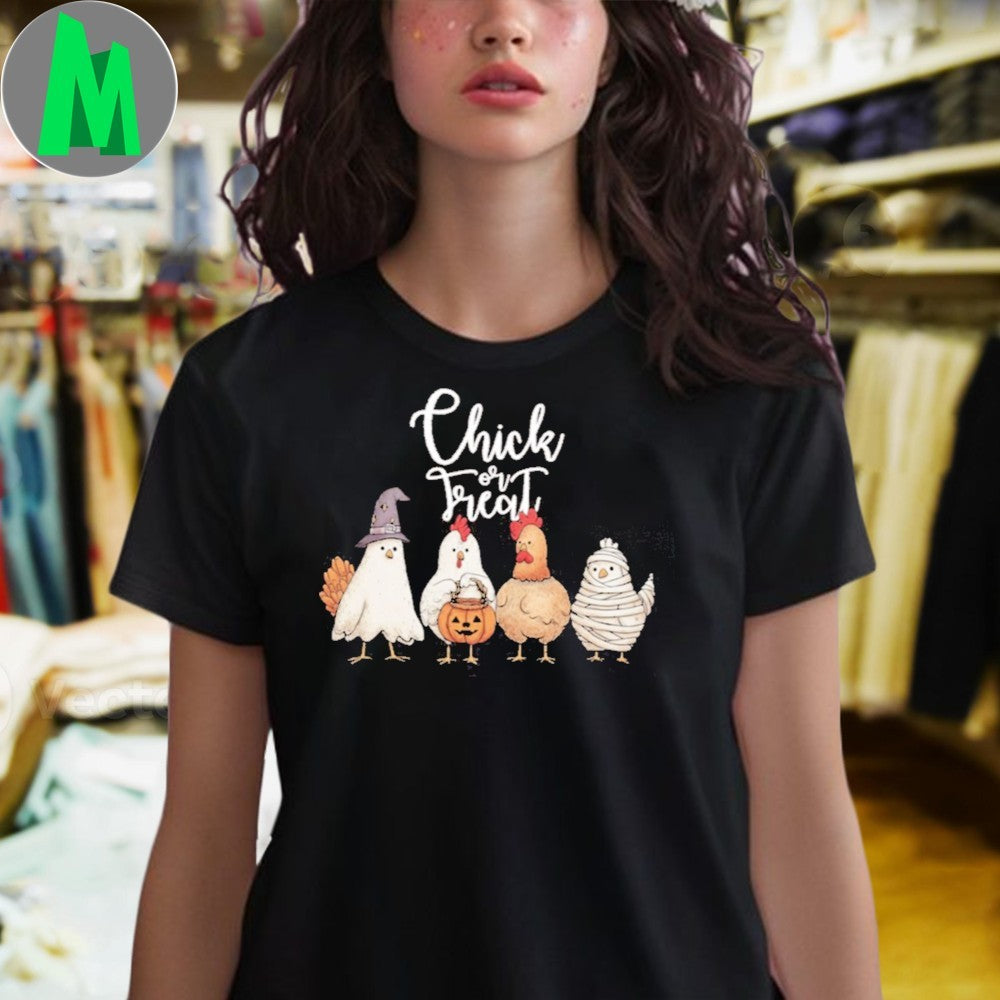 Original Chick or Treat Halloween Chickens Shirt