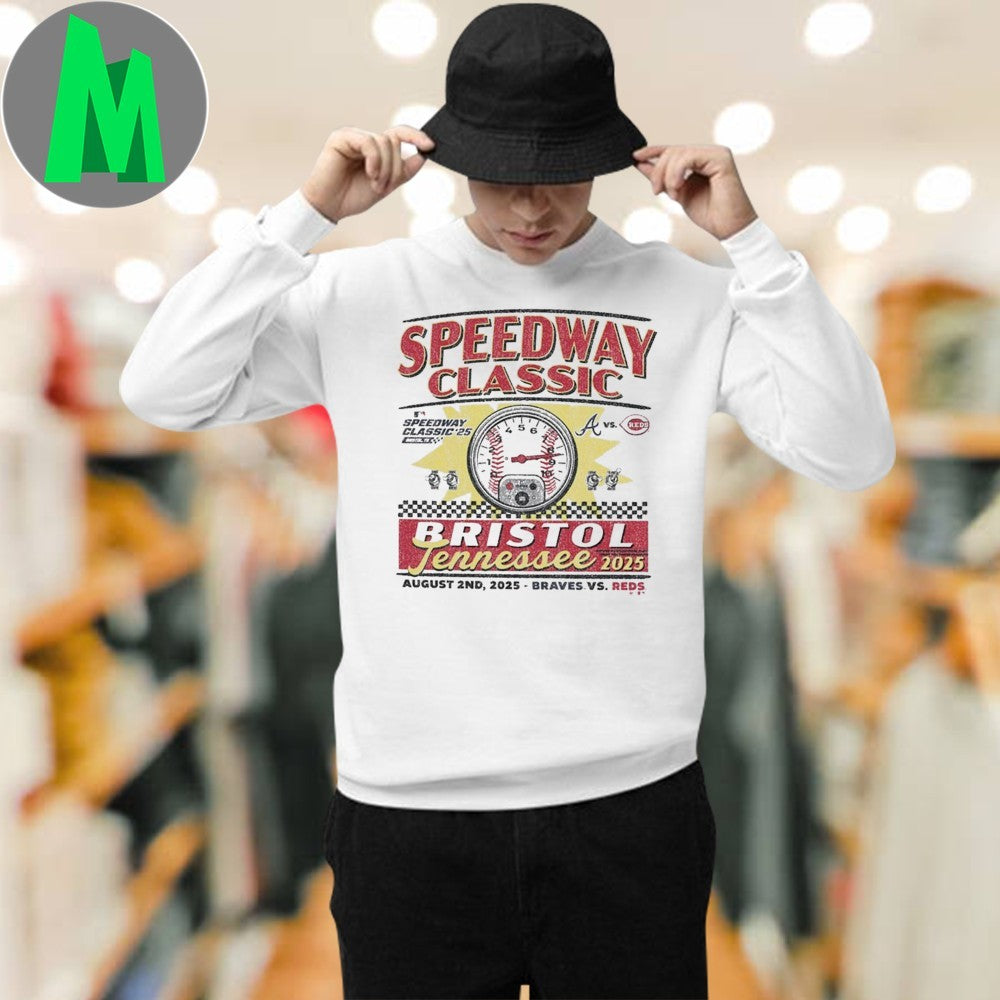 Original Cincinnati Reds vs. Braves Bristol Speedway MLB Racing Shirt