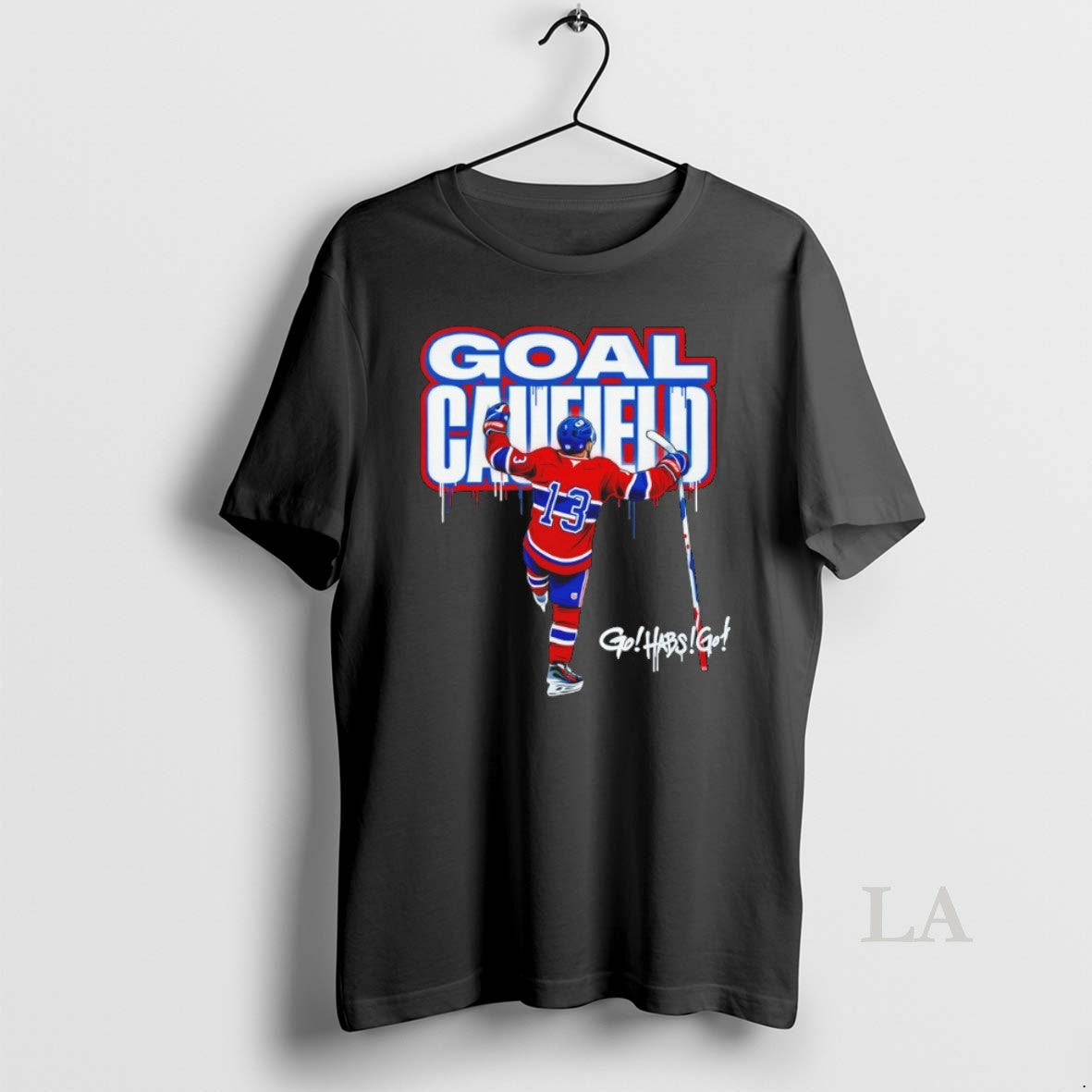 Original Cole Caufield Montreal Canadiens Hockey Goal Caufield Go Habs Go