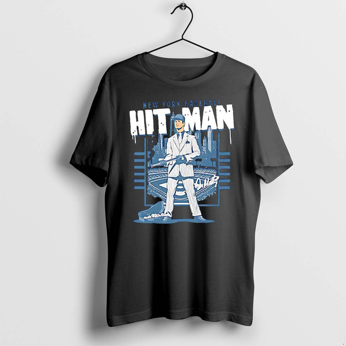 Original Don Mattingly New York Yankees Mlb The Hit Man Signature Field Tshirts