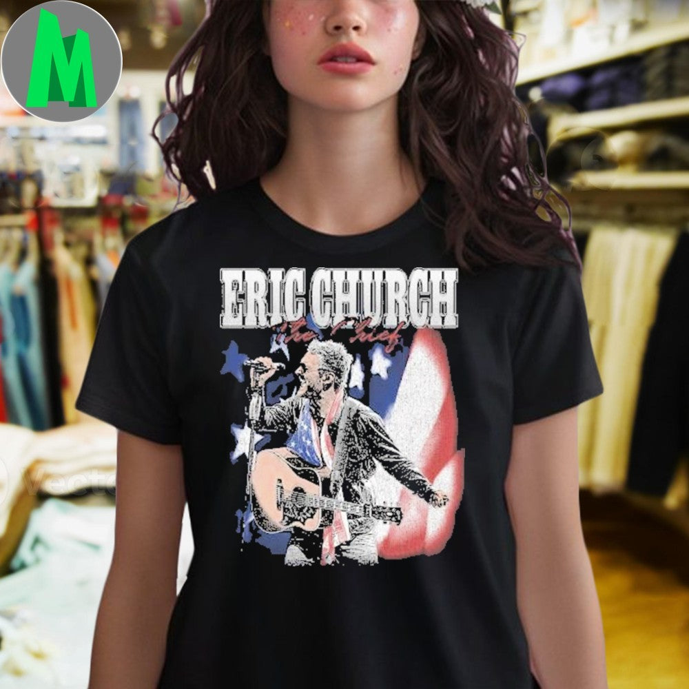 Original Eric Church The Chief Stars & Stripes Shirt