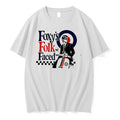 Original Foxys Folk Faced Vintage Tee Tshirts Jpg