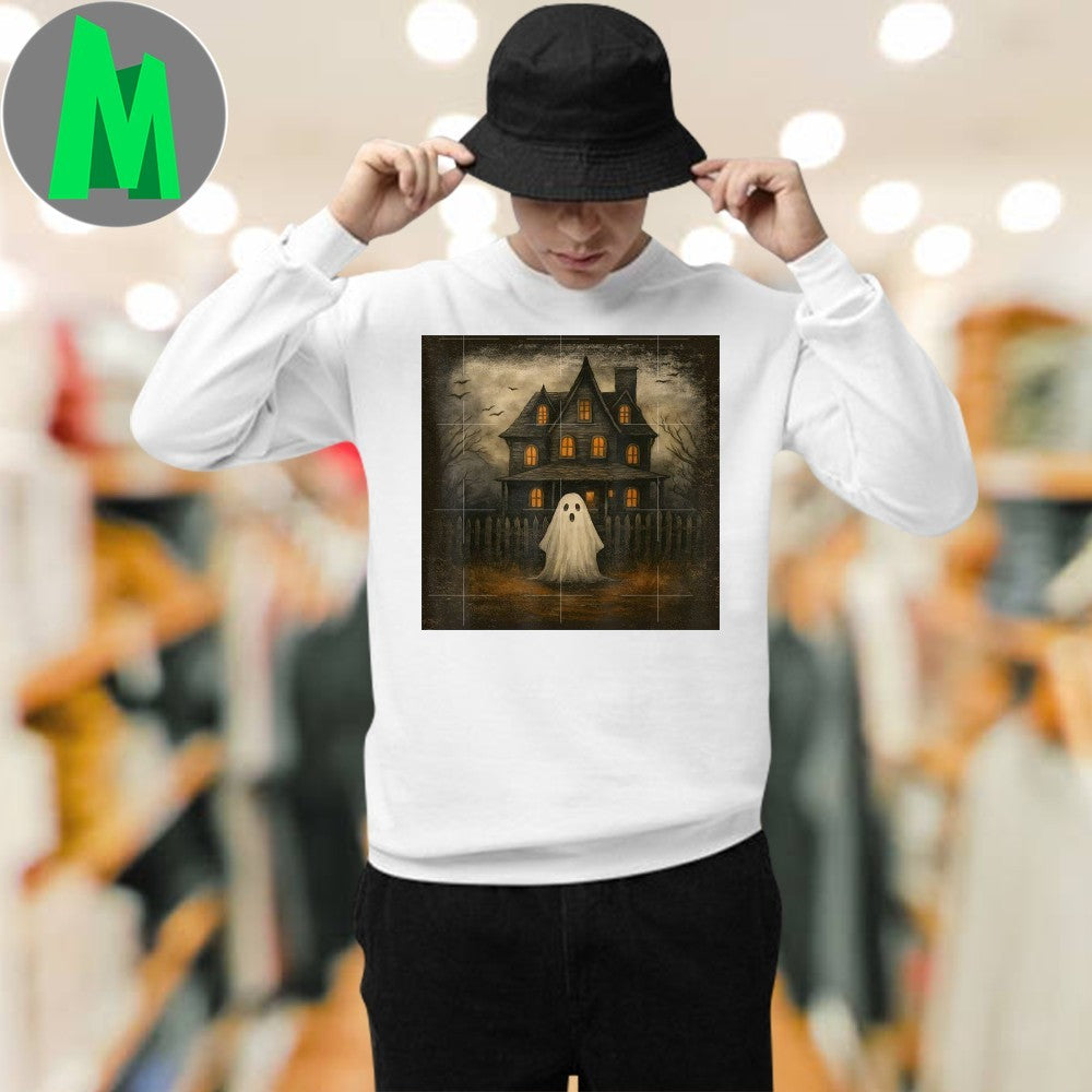 Original Ghost Boo Haunted House Halloween Costumes Boy Shirt