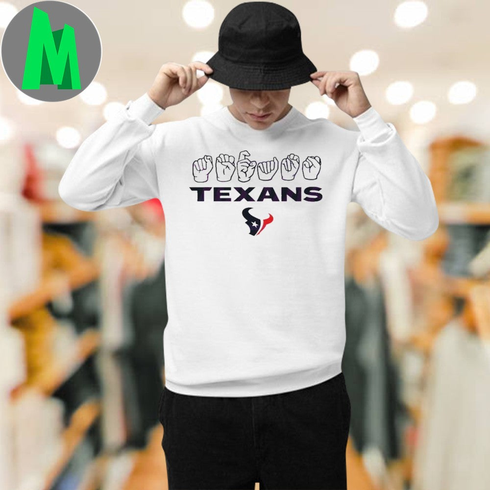Original Houston Texans Homage Youth Love Sign Shirt