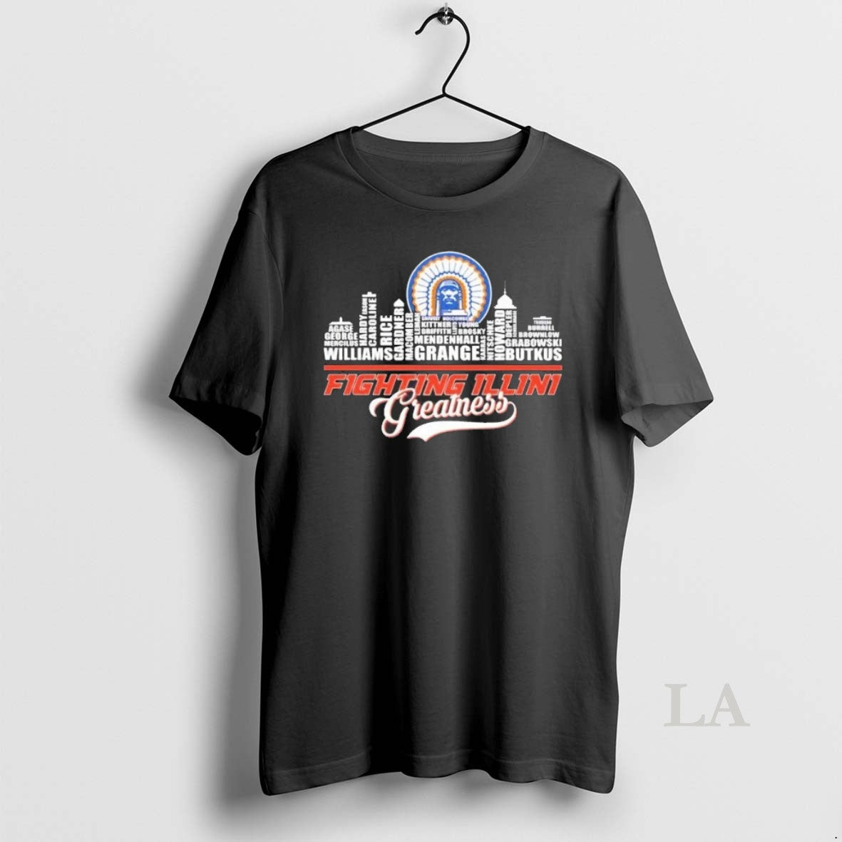 Original Illinois Fighting Illini Greatness All Name Of Legends City Skyline