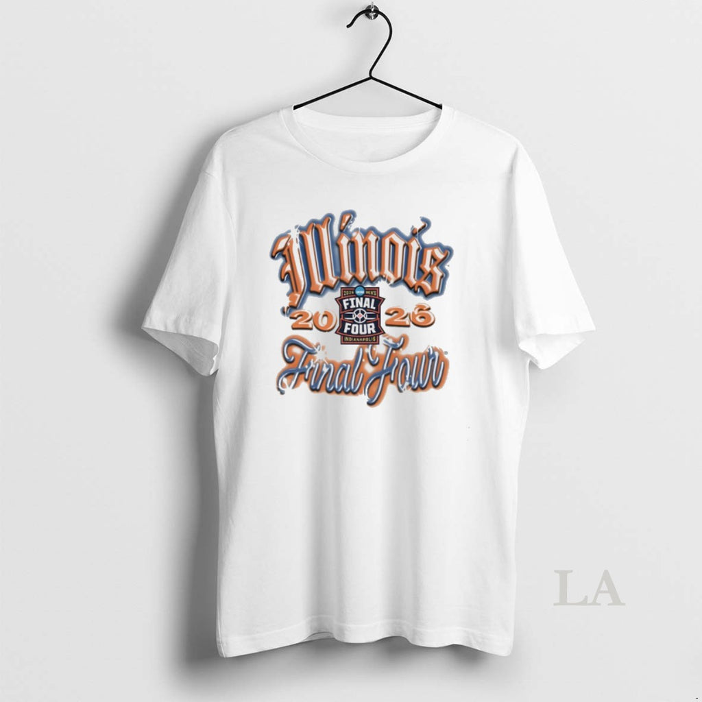 Original Illinois Mens Basketball 2026 Final Four 90s Airbrush