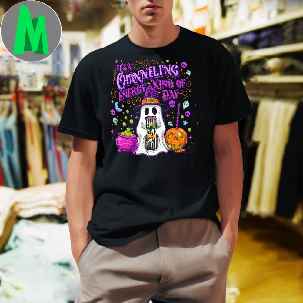 Original It’s A Channeling Energy Kind Of Day Halloween Shirt