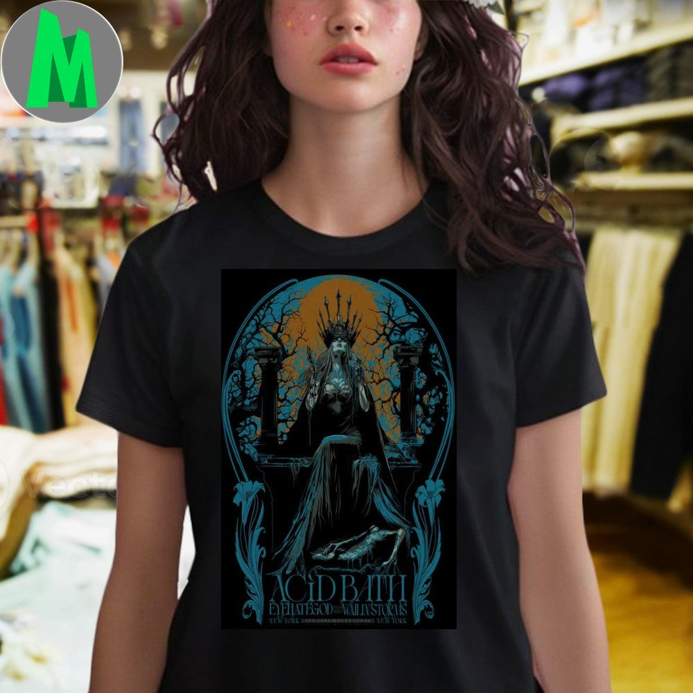 Original July 11, 2025 Acid Bath Tour Brooklyn, New York Poster Shirt
