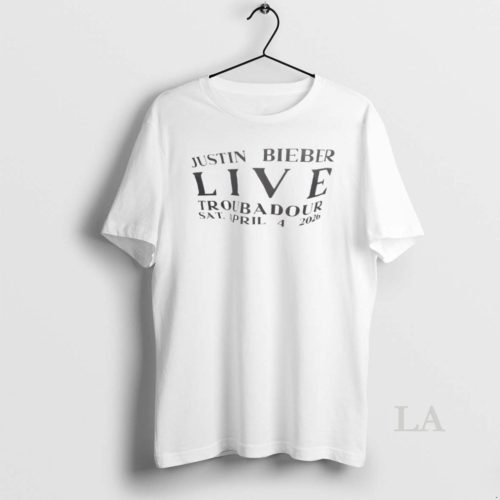 Original Justin Bieber Live Troubadour Sat April 4 2026