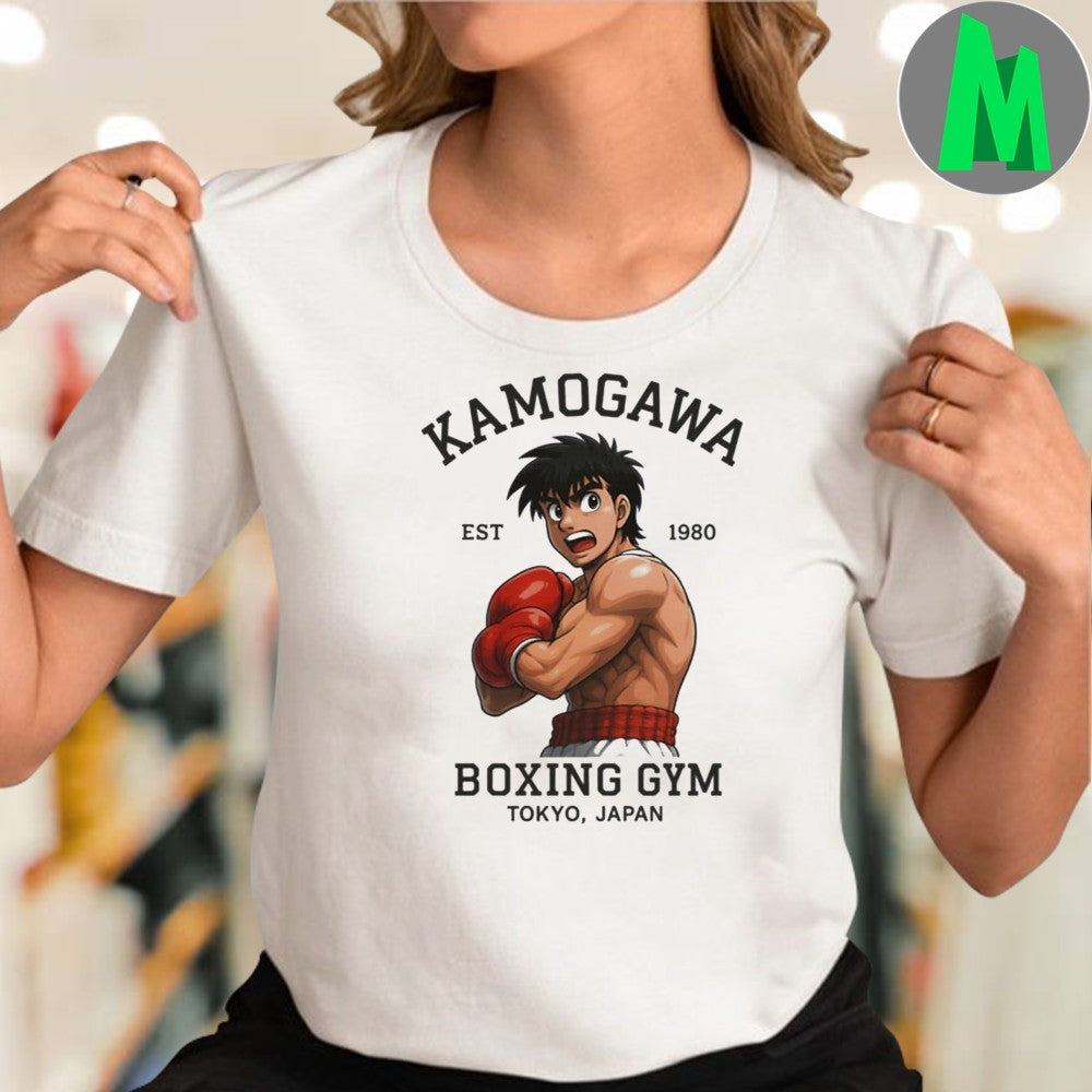 Original Kamogawa Boxing Gym Anime Tokyo Japan Vintage Boxing Manga Shirt
