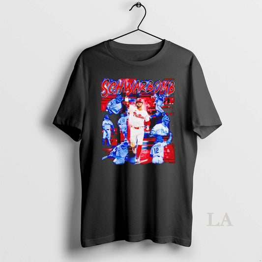 Original Kyle Schwarber Schwarbomb Philadelphia Phillies Baseball Graphic Vintage