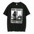 Original Make Fascists Afraid Again Dagger Person Politician Political Black Tshirts