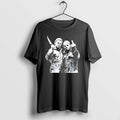 Original Michael Myers And Jason Voorhees Middle Finger Halloween Horror Movie Fan Art Tshirts