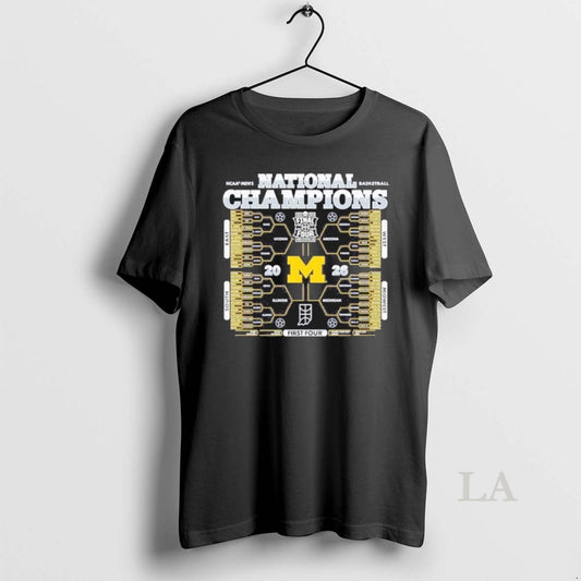 Original Michigan Wolverines 2026 Ncaa Mens Basketball National Champions Bracket