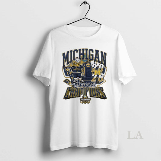Original Michigan Wolverines 2026 Ncaa Mens Hockey Regional Champions Mascot Trophy