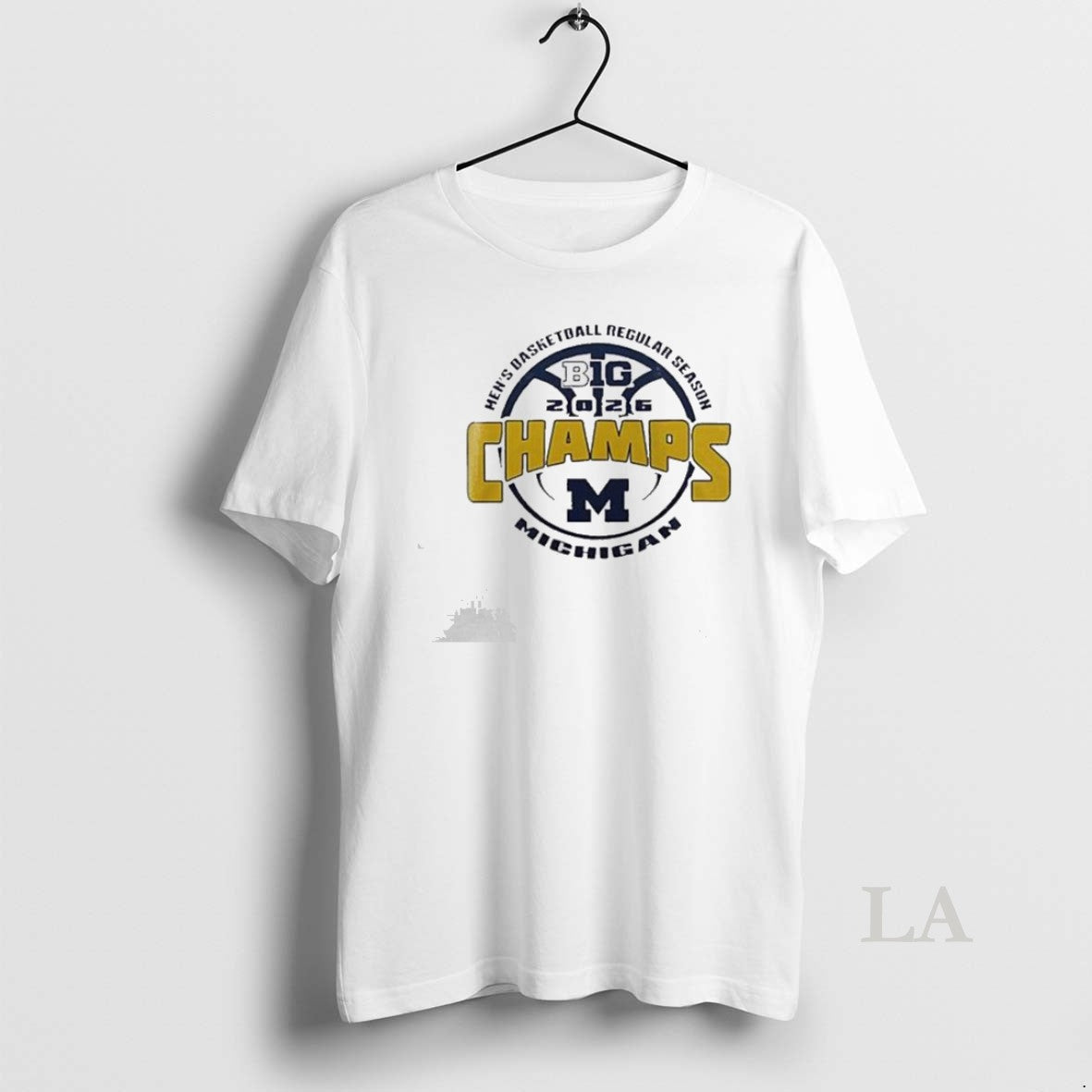 Original Michigan Wolverines Basketball 2026 Big Ten Regular Season Logo