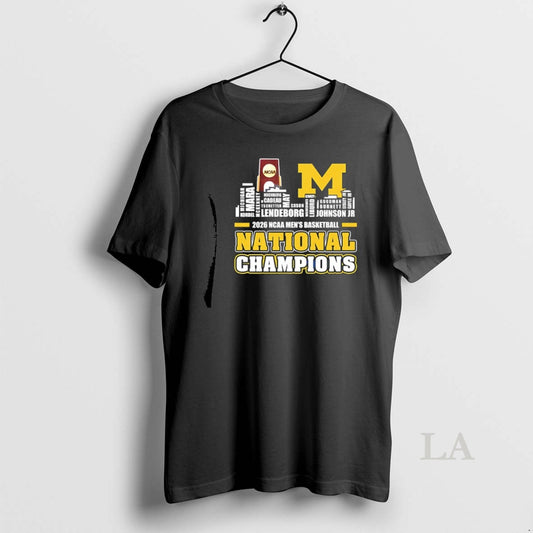 Original Michigan Wolverines National Champions 2026 Players Names City Skyline