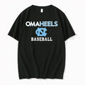 Original North Carolina Tar Heels Baseball Omaheels Logo Baseball Team Fan Tshirts