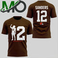 Original Number 12 Browns Shedeur Sanders When The Time Is Right Logo Shirt