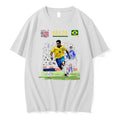 Original Romario Brazil National Team 1994 World Cup Soccer Tshirts Jpg