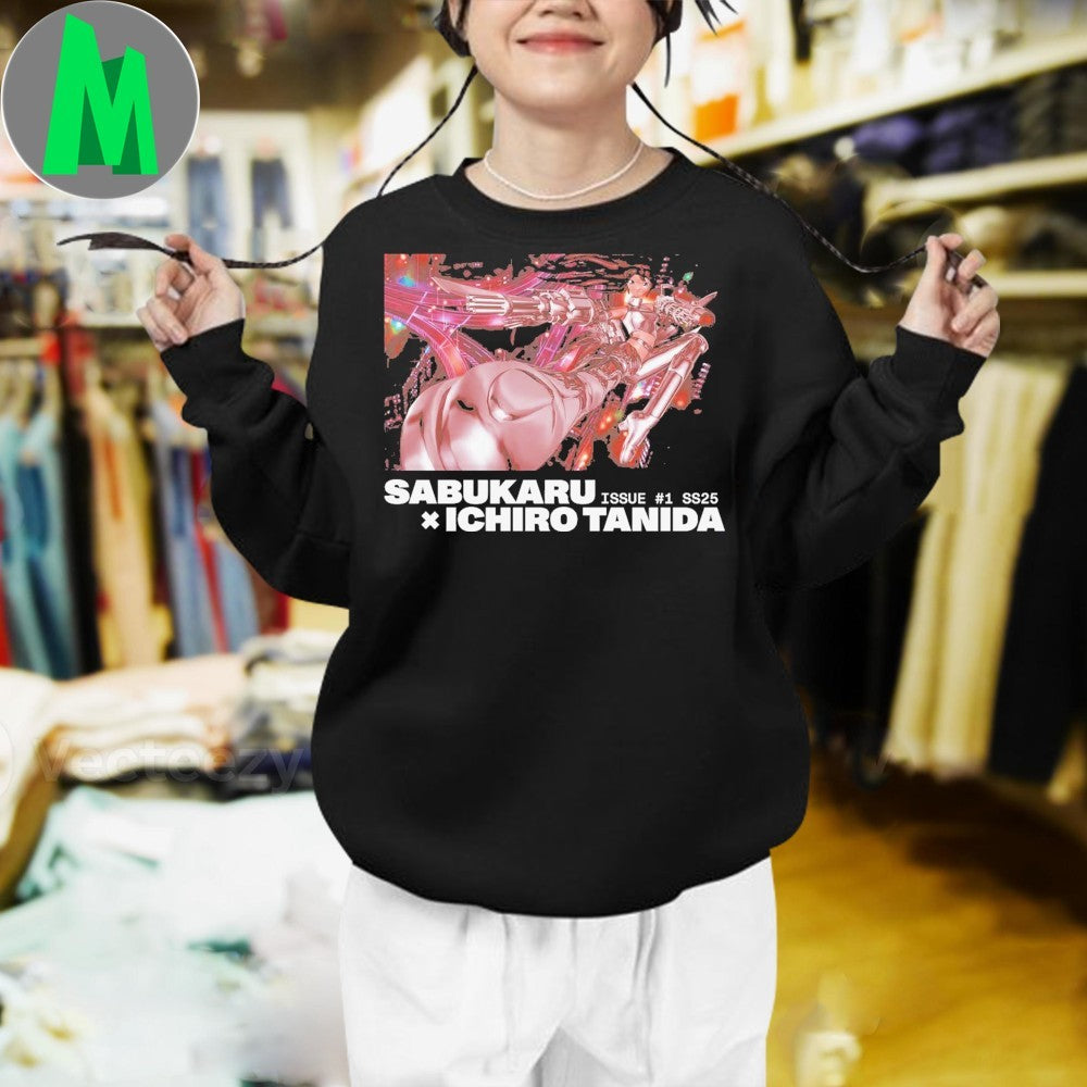 Original Sabukaru x Ichiro Tanida Issue #1 SS25 Cyberpunk Girl Shirt