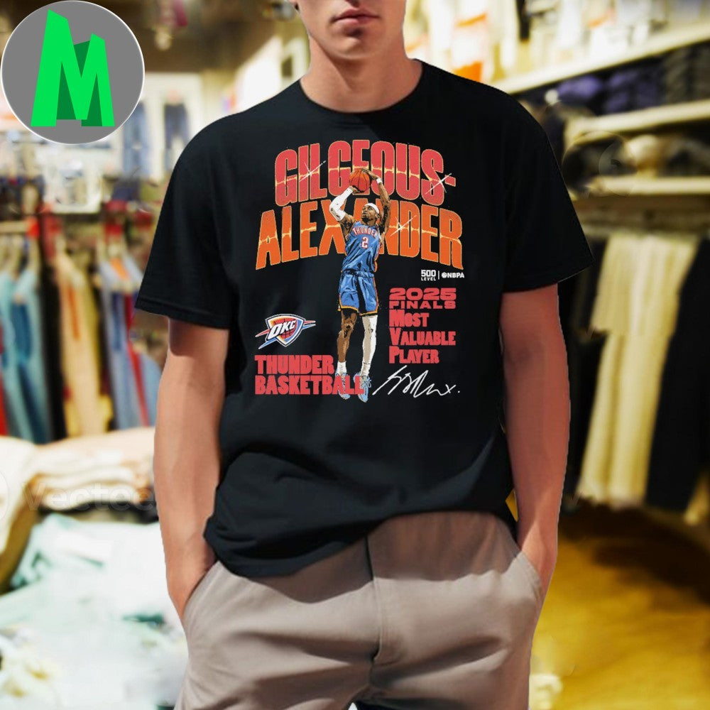 Original Shai Gilgeous-Alexander Oklahoma City Thunder 2025 Finals MVP Shirt