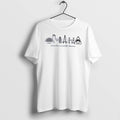 Original Somewhere In Middle America Omaha Skyline Bird Baseball White Tshirts
