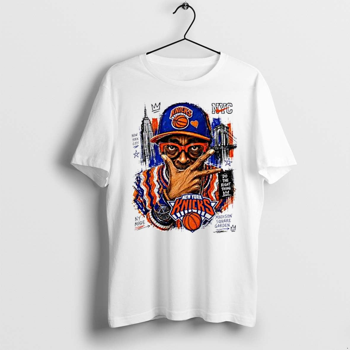 Original Spike Lee New York Knicks Do The Right Thing Madison Square Garden Nyc Tshirts
