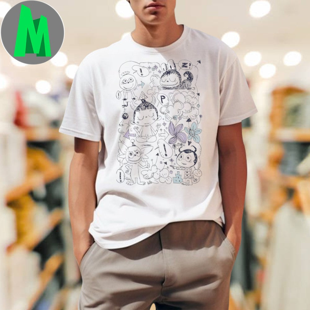 Original The Monsters Labubu & Friends Cartoon Graphic T-Shirt