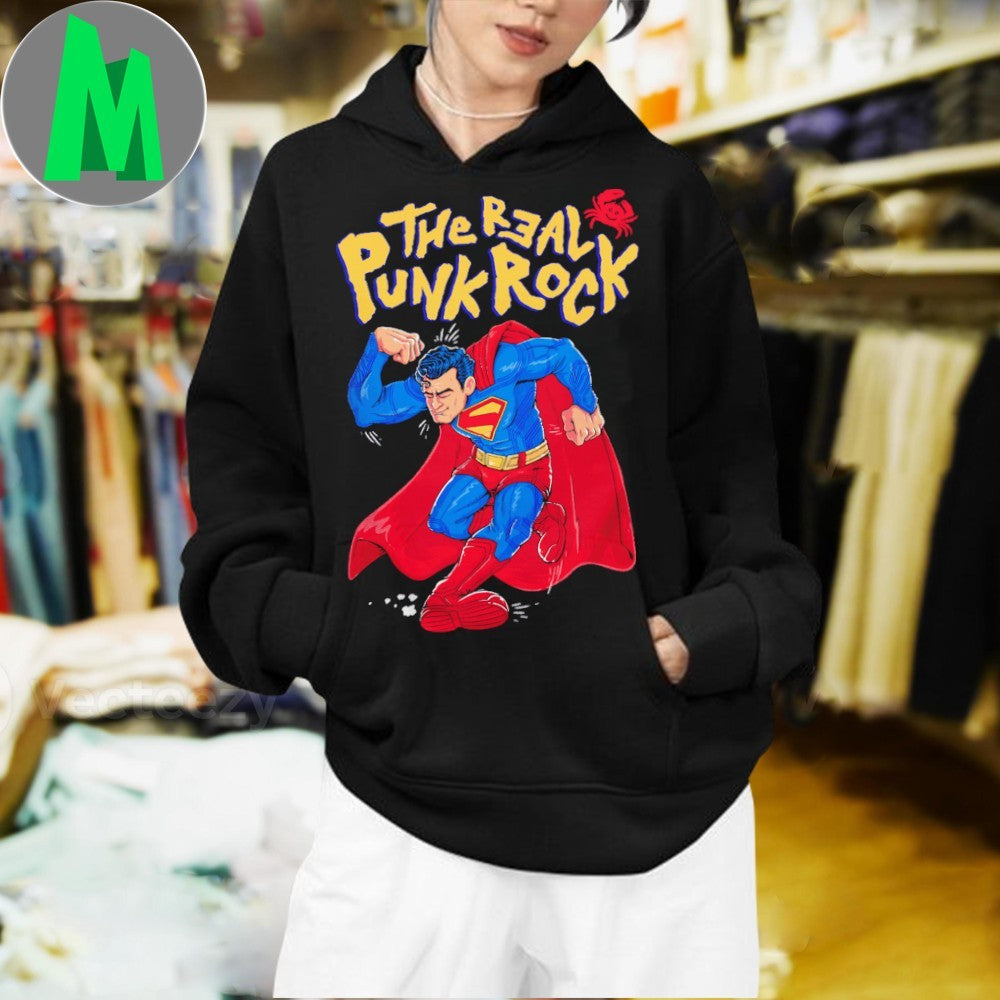 Original The Real Punk Rock Superman Shirt