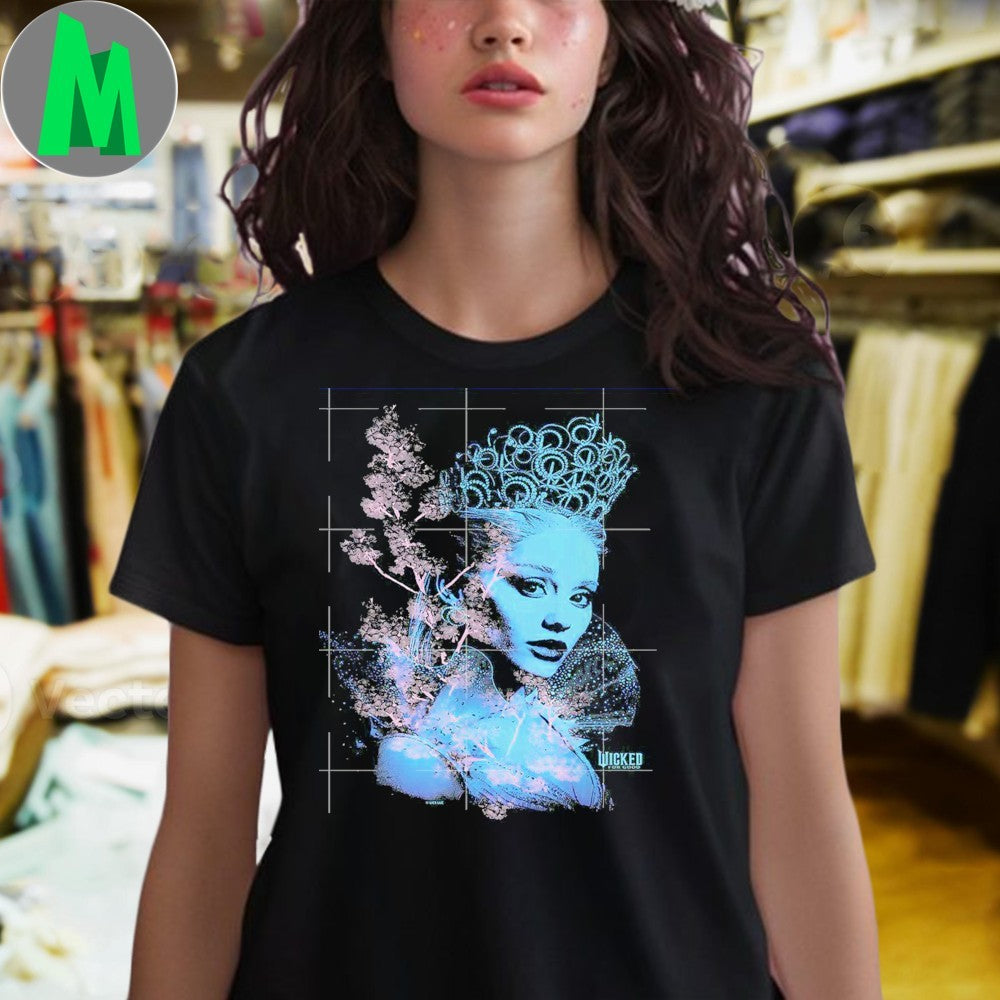Original Wicked For Good Glinda Striking Portrait Shirt